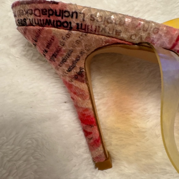 Pink Heels 10 with Iridescent Straps - Picture 6 of 7